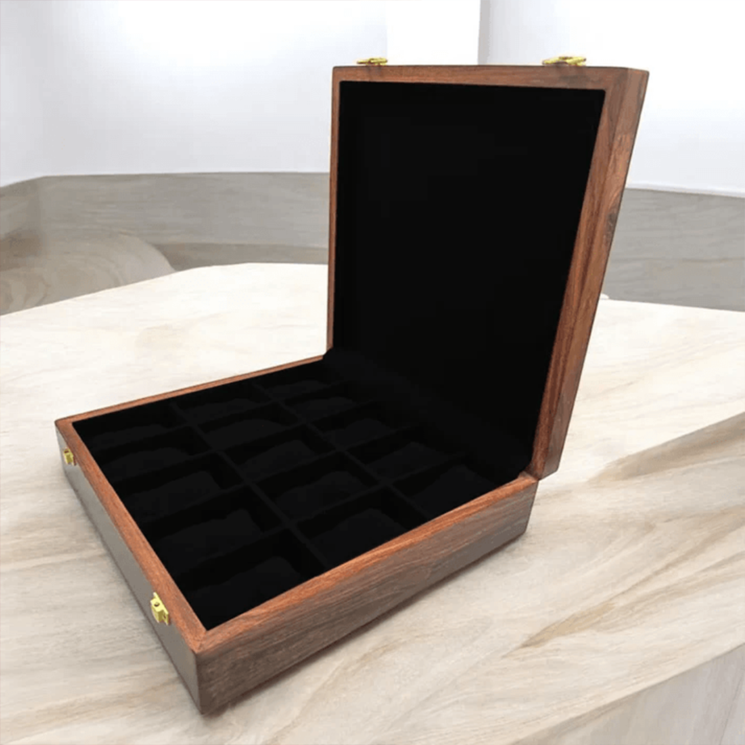 15 Watches – Plain – Wood Top – Black