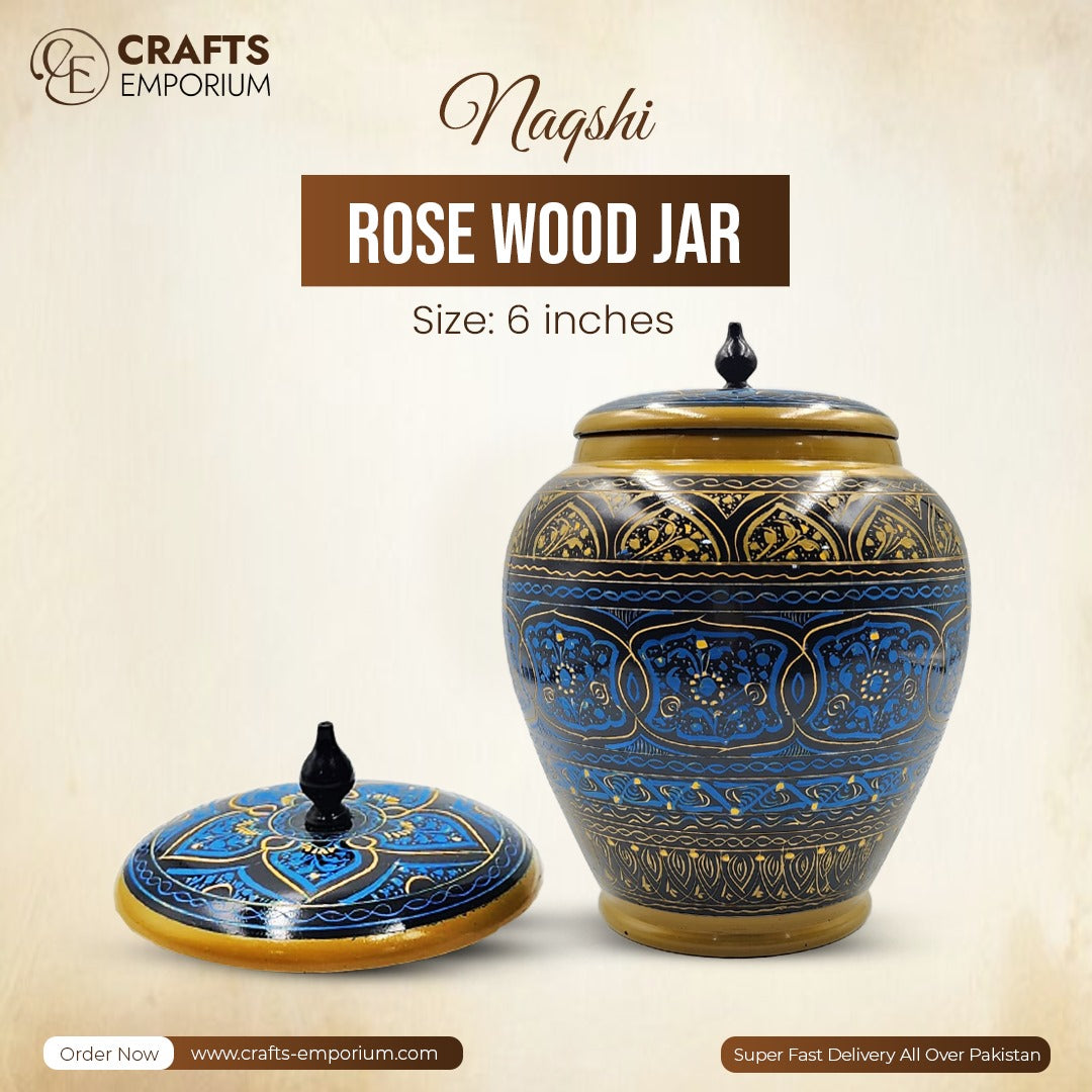 Wooden Jar - Naqshi Art