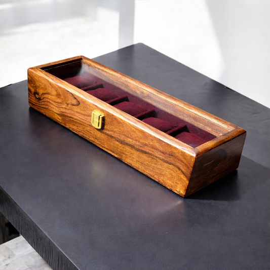 5 Watches – Golden Hinge – Glass Top