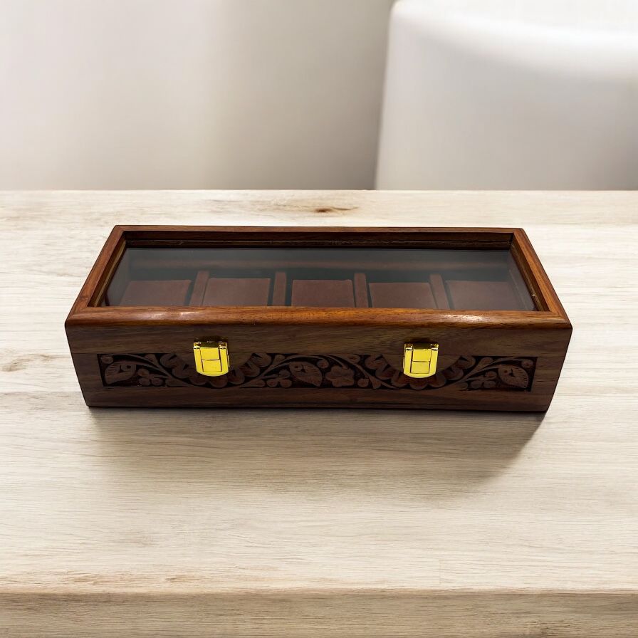 5 Watches – Glass Top – Premium Quality