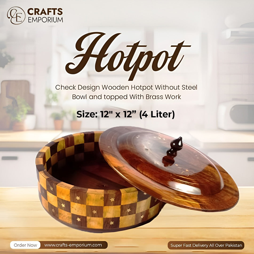 Wooden Hotpot – Check Design