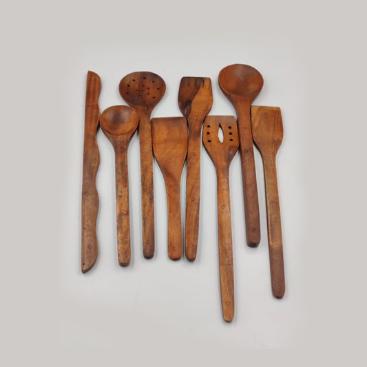 Wooden Spoon Set – 8 Pieces