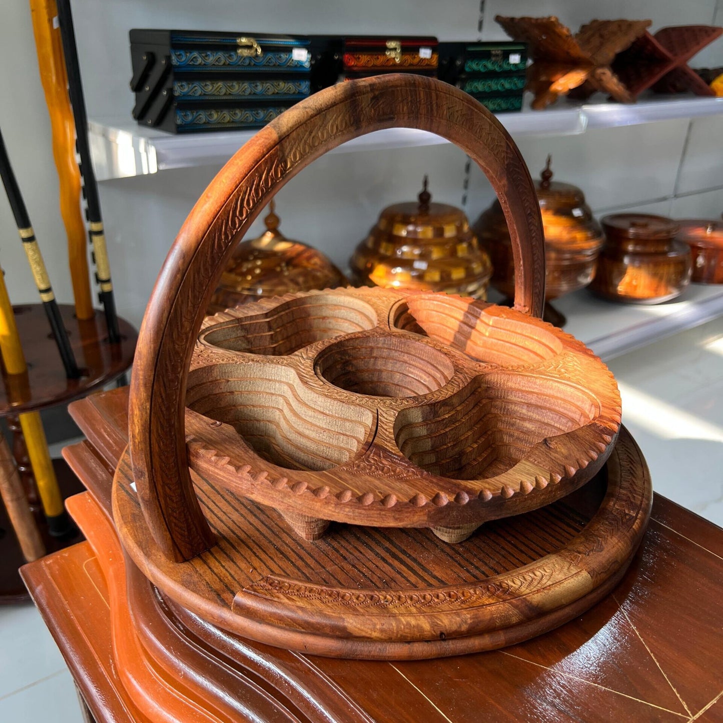 Wooden Spring basket