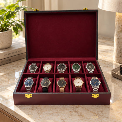 10 Watches – Wine Red