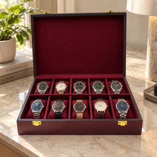 10 Watches – Wine Red