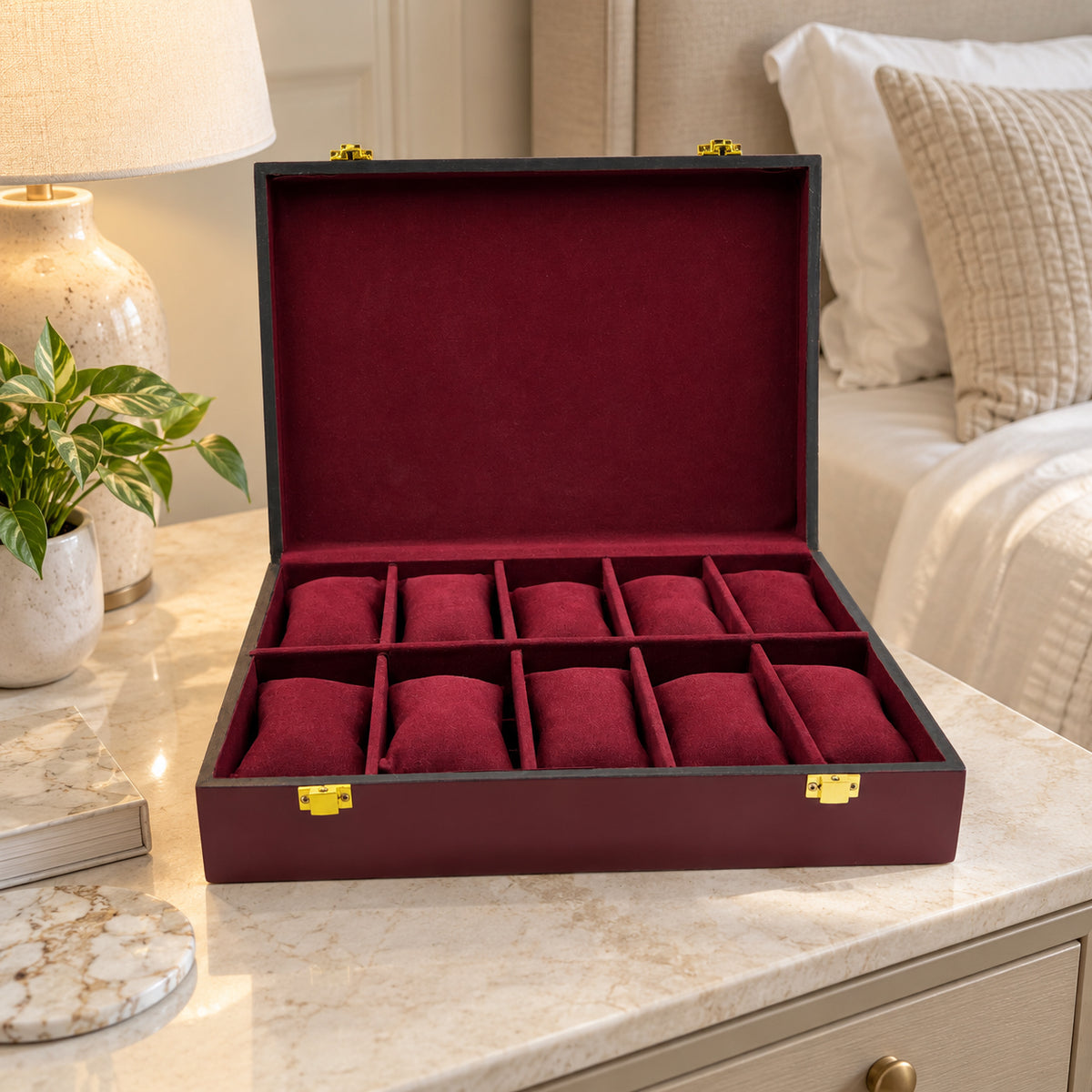 10 Watches – Wine Red