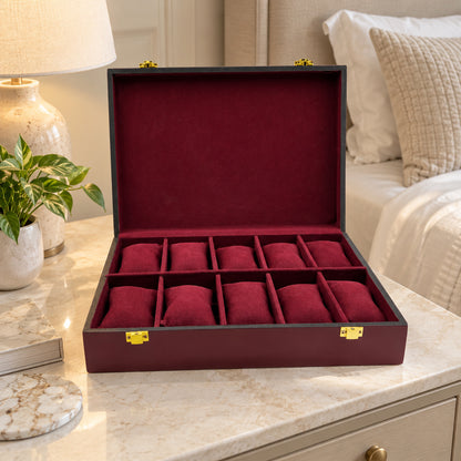 10 Watches – Wine Red