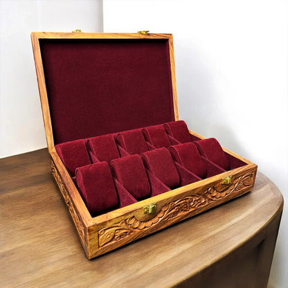 10 Watches – Carving – Wood Top – Hard Pillows