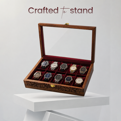 10 Watches – Carving – Glass Top