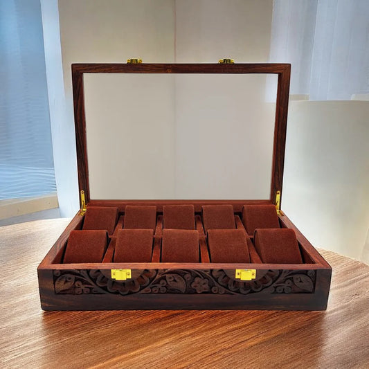 10 Watches – Glass Top – Premium Quality