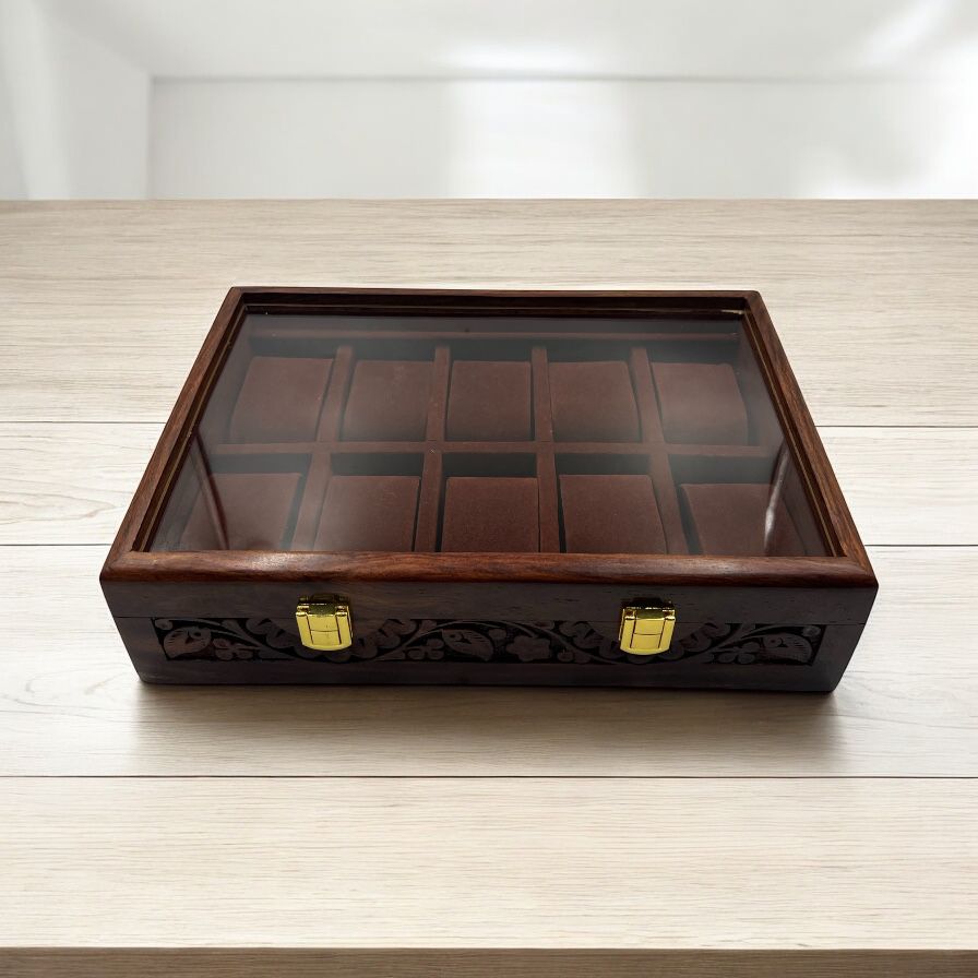 10 Watches – Glass Top – Premium Quality