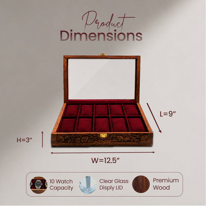 10 Watches – Carving – Glass Top