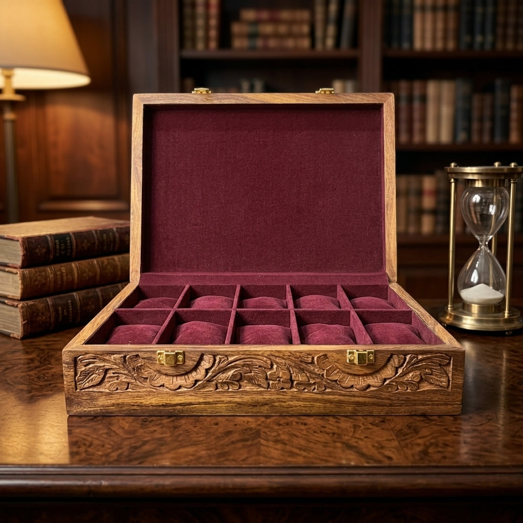 10 Watches – Carving – Wood Top