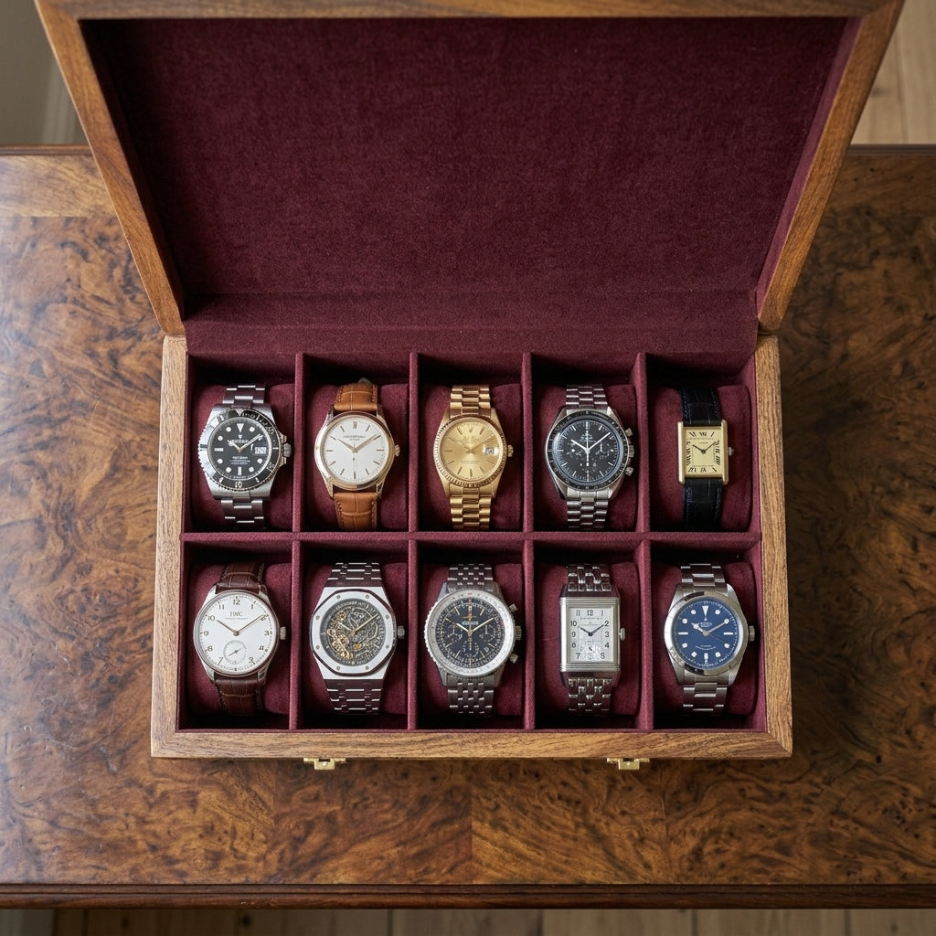 10 Watches – Carving – Wood Top
