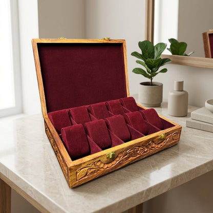 10 Watches – Carving – Wood Top – Hard Pillows