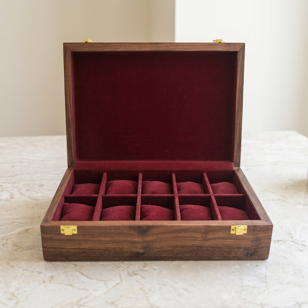 10 Watches – Plain – Wood Top