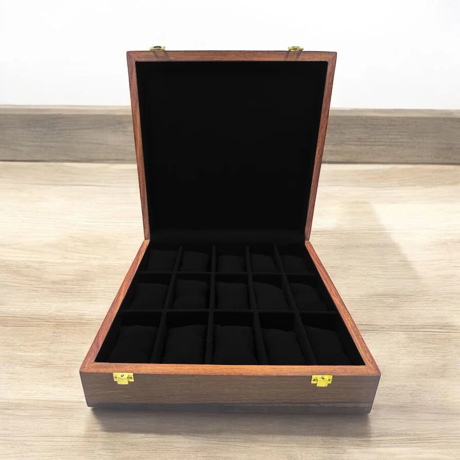 15 Watches – Plain – Wood Top – Black