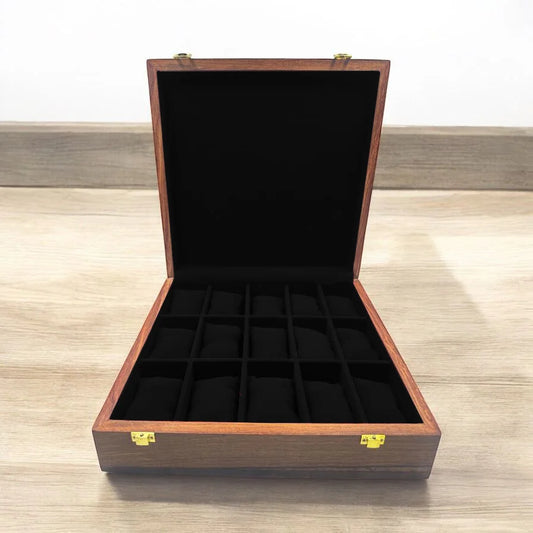 15 Watches – Plain – Wood Top – Black