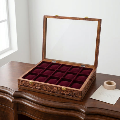 15 Watches – Carving – Glass Top