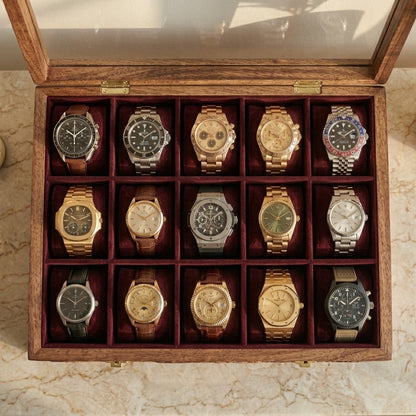 15 Watches – Carving – Glass Top