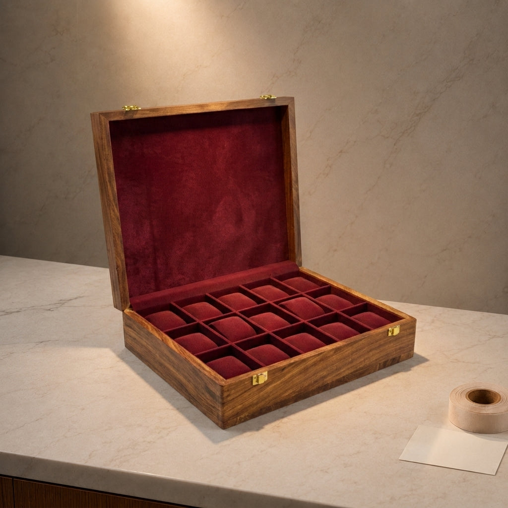 15 Watches – Plain – Wood Top