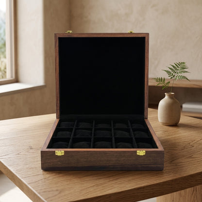 15 Watches – Plain – Wood Top – Black