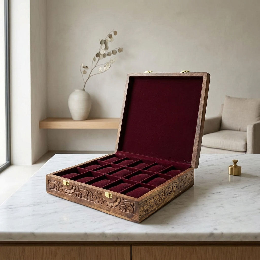 15 Watches – Carving – Wood Top