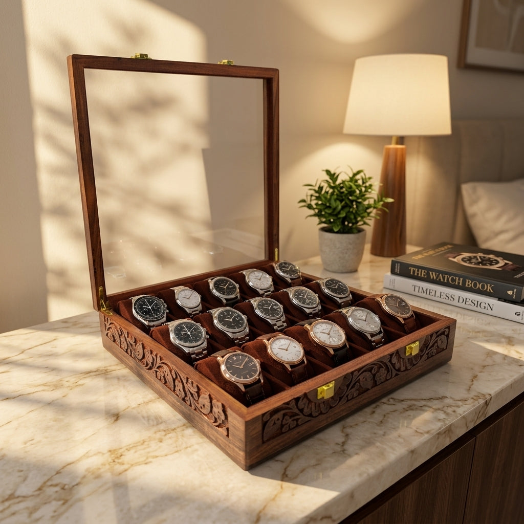15 Watches – Glass Top – Premium Quality