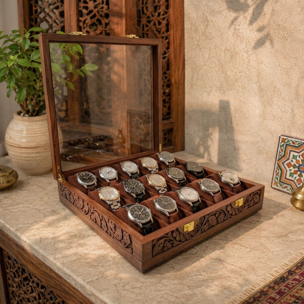 15 Watches – Glass Top – Premium Quality