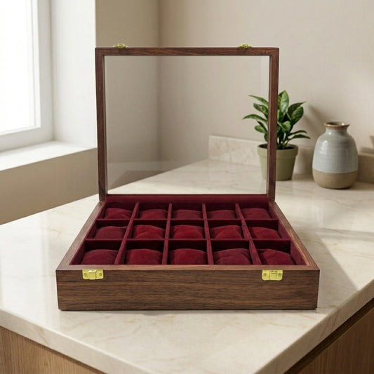 15 Watches – Plain – Glass Top