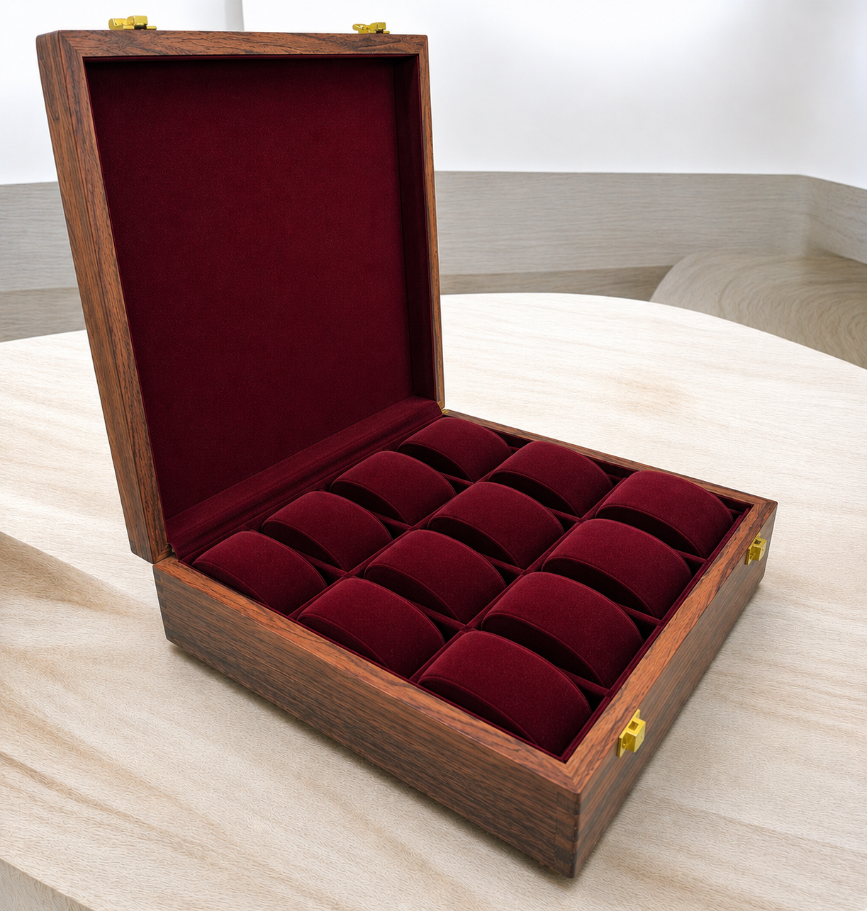 15 Watches – Plain – Wood Top