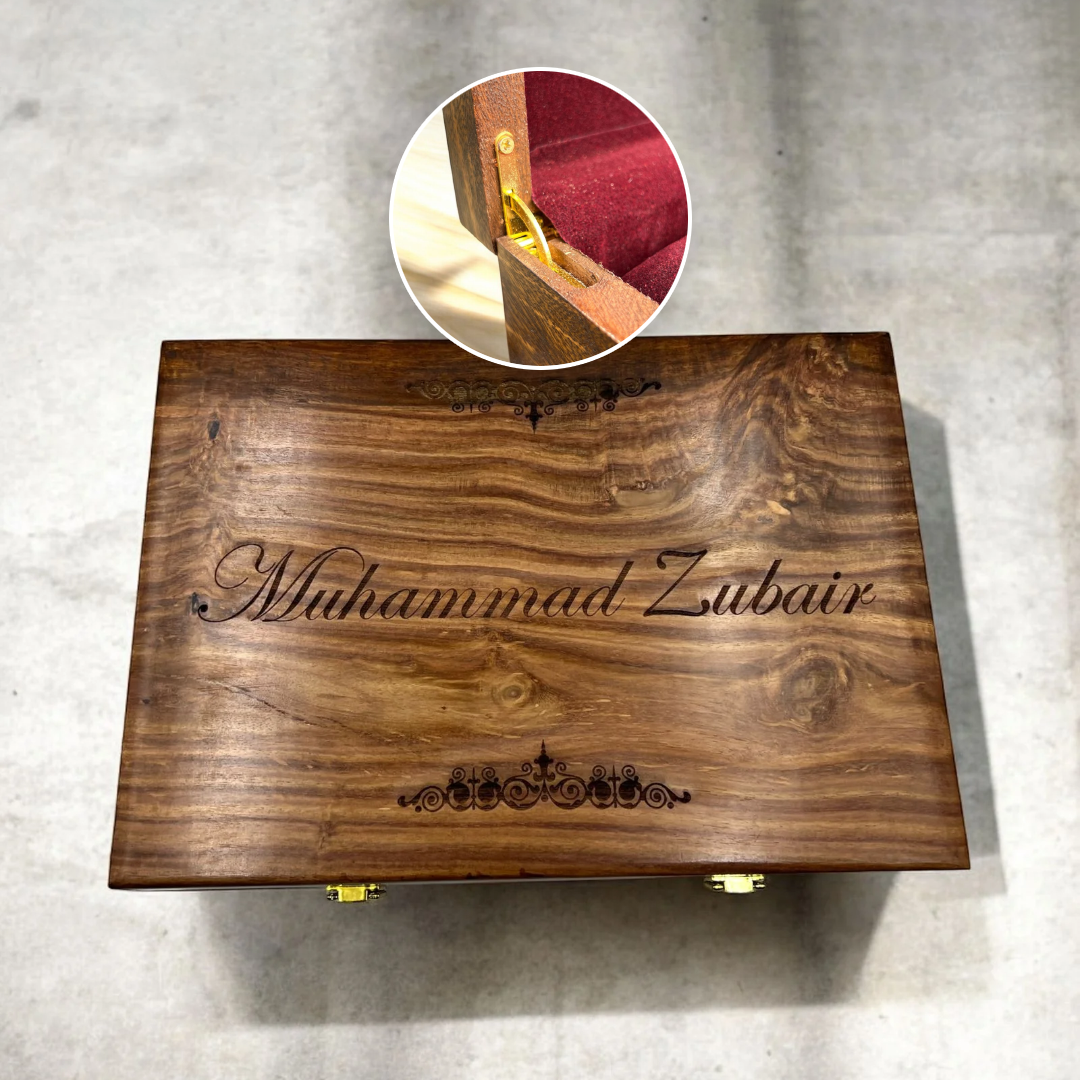 Customized Name or Logo Wooden Watch box