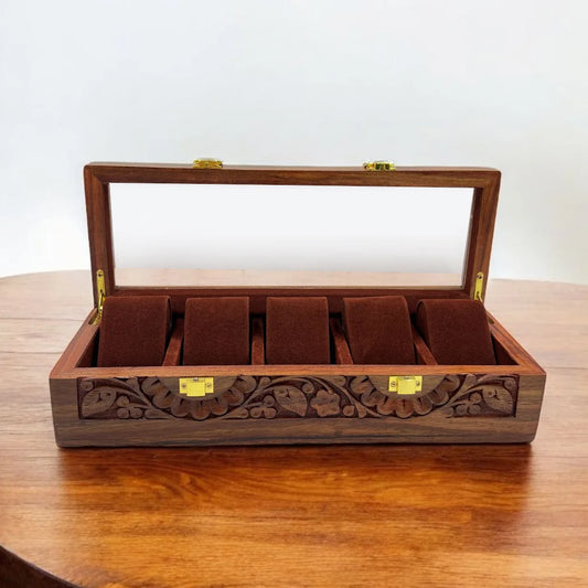 5 Watches – Glass Top – Premium Quality