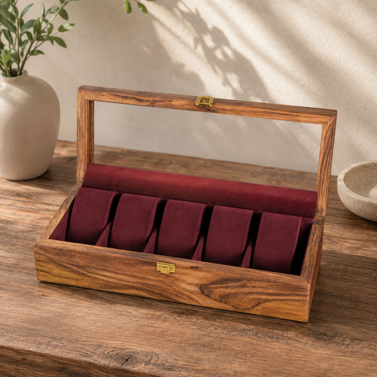 5 Watches – Plain – Glass Top