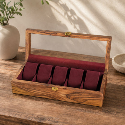 5 Watches – Plain – Glass Top