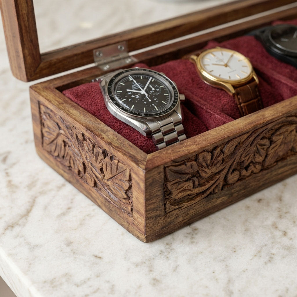 5 Watches – Carving – Glass Top