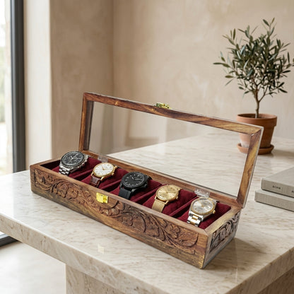 5 Watches – Carving – Glass Top