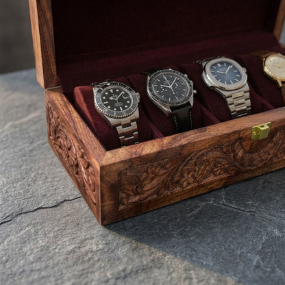 5 Watches – Carving – Wood Top