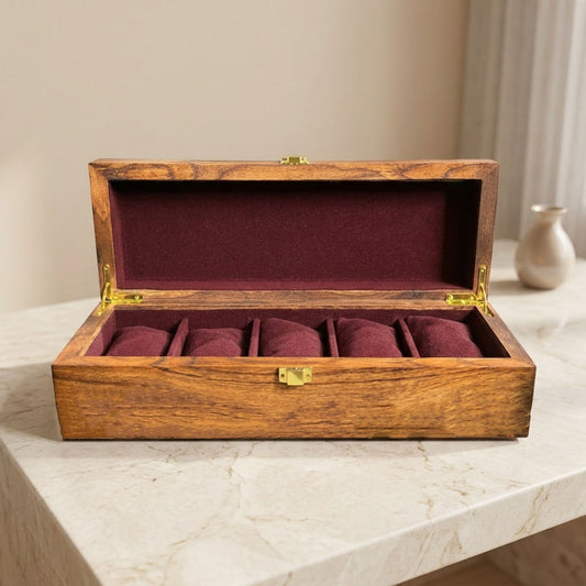 5 Watches – Golden Hinge – Wood Top