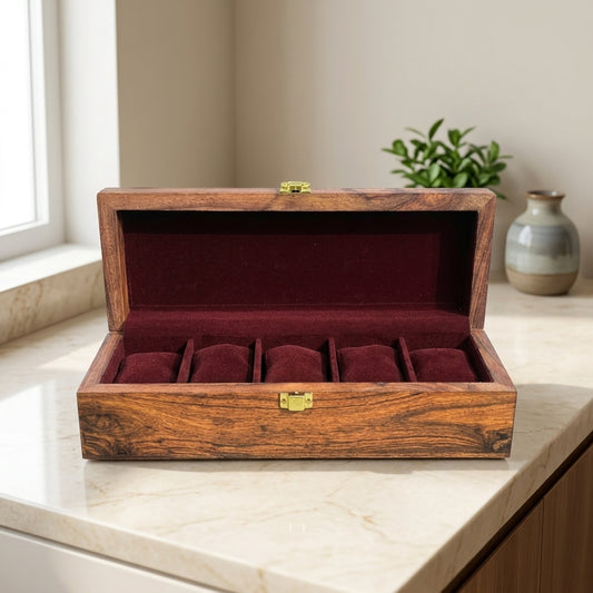 5 Watches – Plain – Wood Top