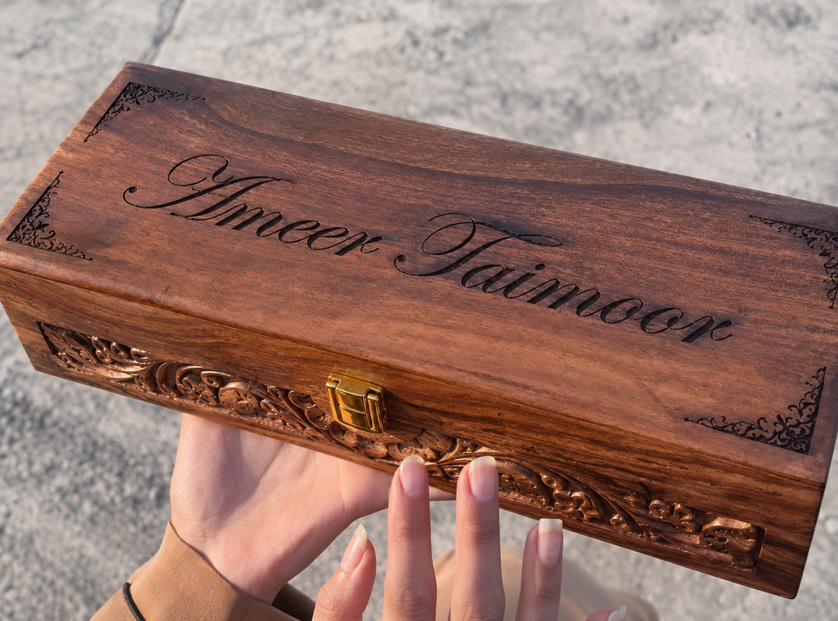 Customized Name or Logo Wooden Watch box