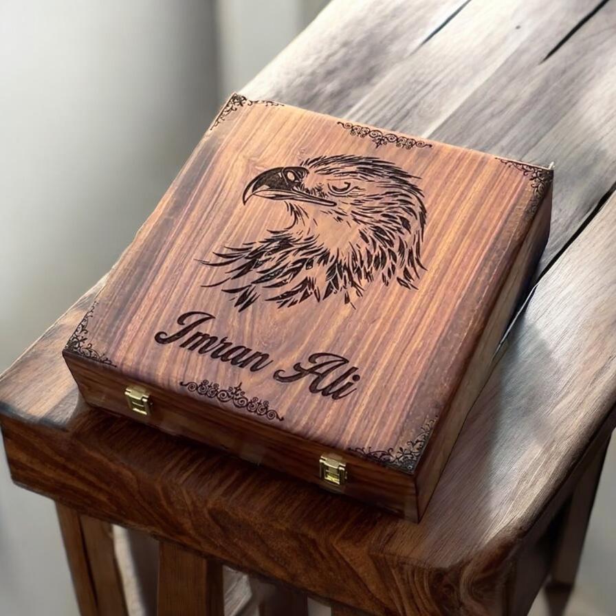 Customized Name or Logo Wooden Watch box