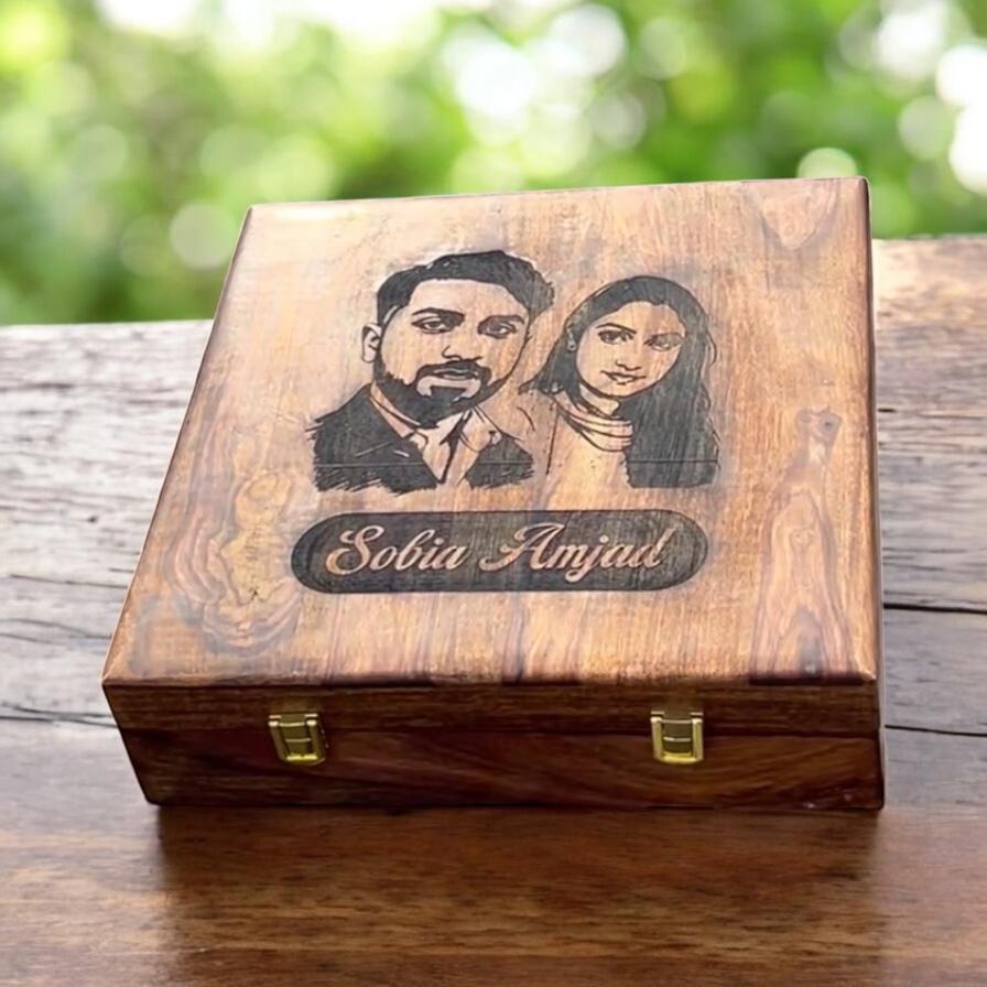 Customized Name or Logo Wooden Watch box