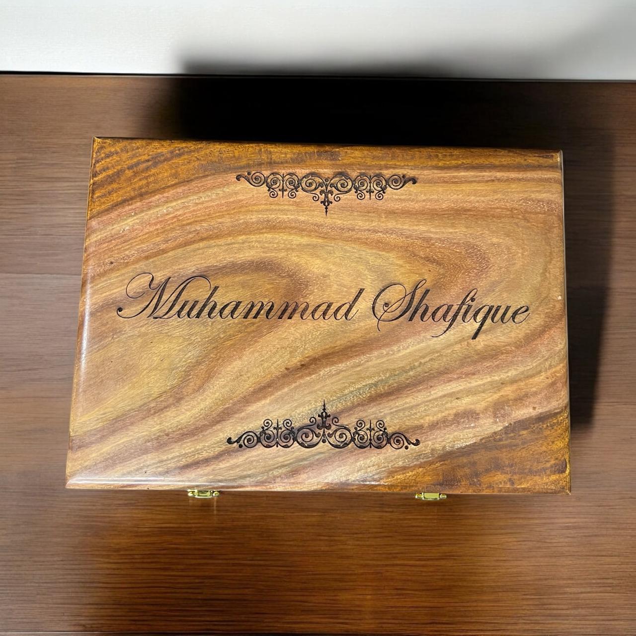 Customized Name or Logo Wooden Watch box