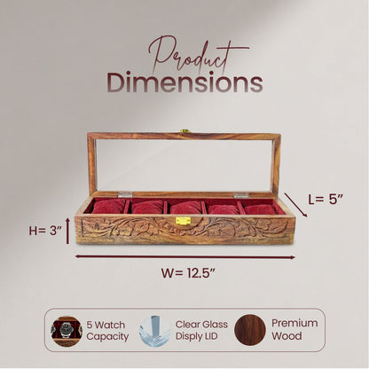 5 Watches – Carving – Glass Top