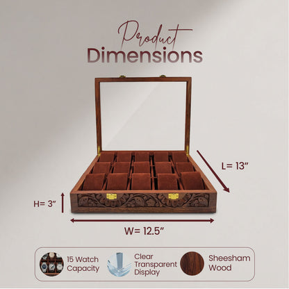 15 Watches – Glass Top – Premium Quality