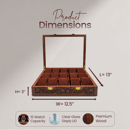15 Watches – Glass Top – Premium Quality