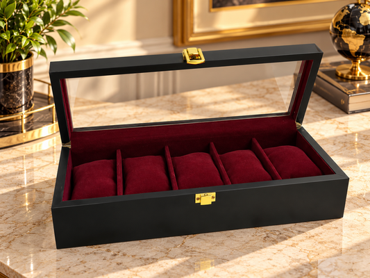 5 Watches – Transparent top - Piano Black