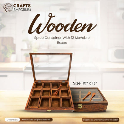 Spice Box – 12 Moveable Slots