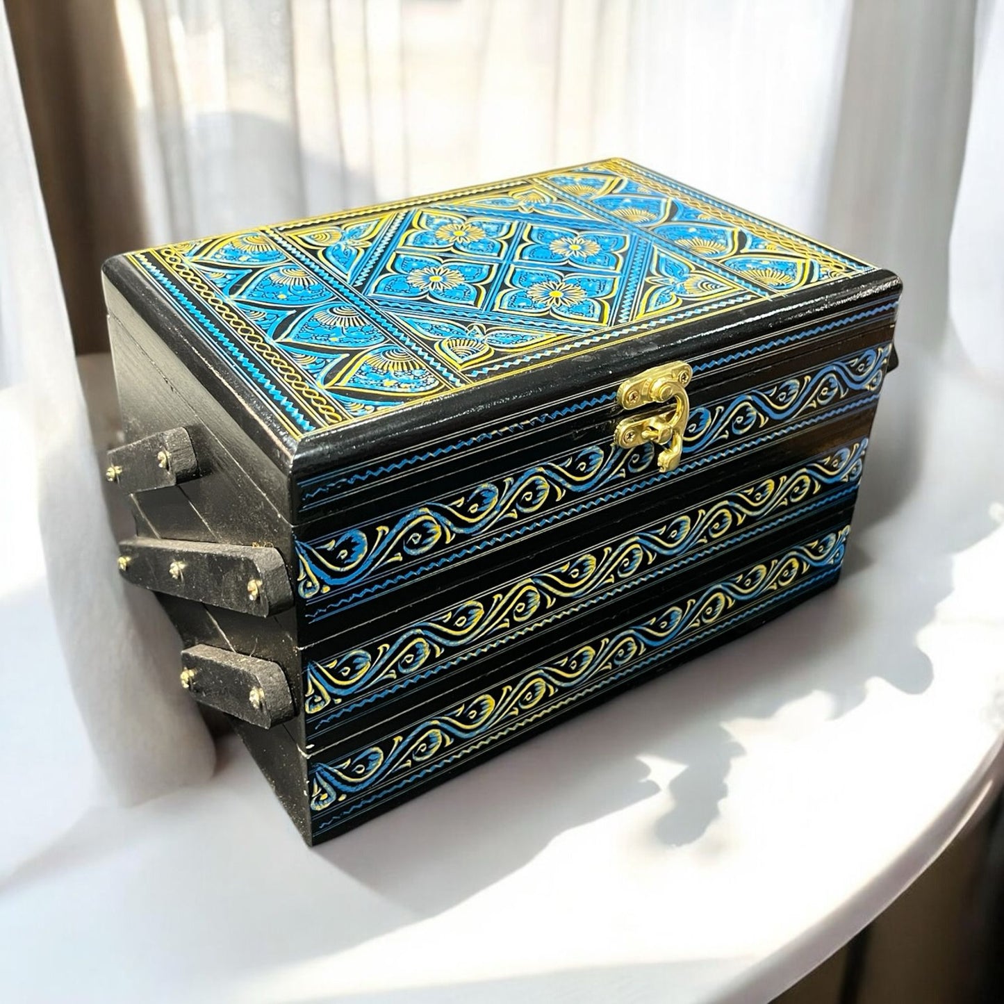 Tri Fold Jewelry Box – Naqshi